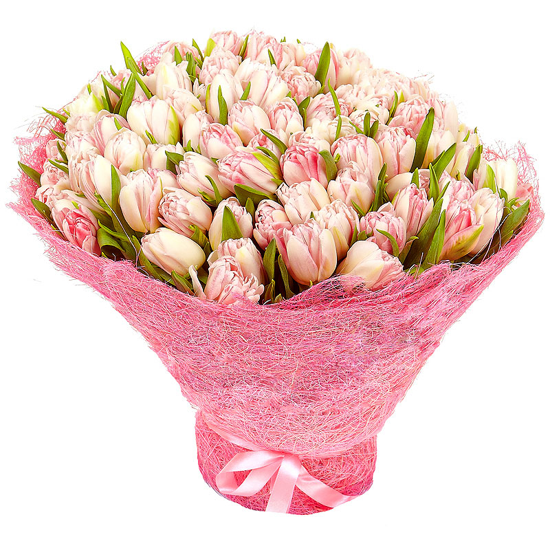 Букет цветов из тюльпанов фото